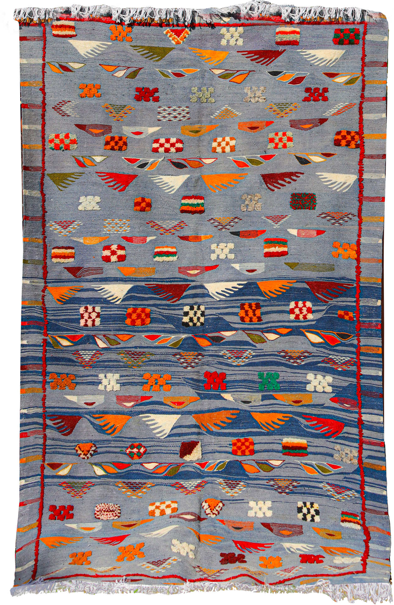 Handwoven Beni Ouarain Carpet - A Piece of Nomadic Heritage